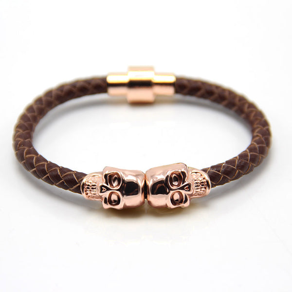 Skull Rose Gold & Brown